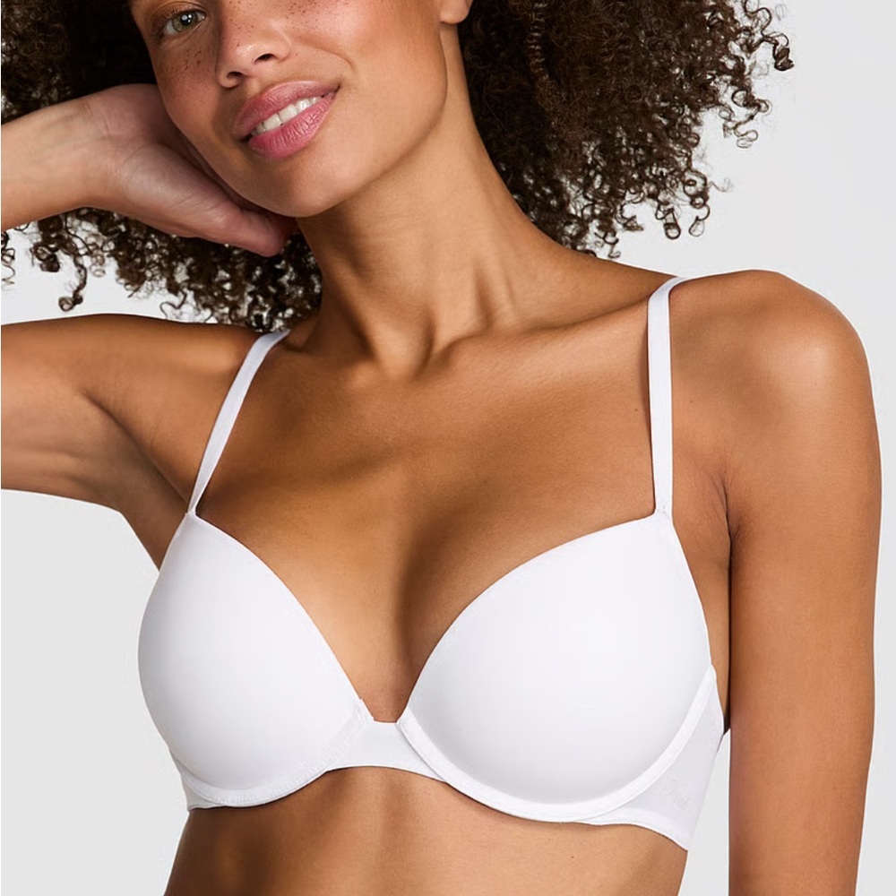 White Women's PINK Victoria’s Secret Push Up Bra 36B